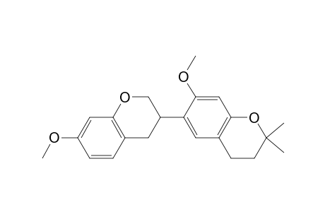 [3,6'-Bi-2H-1-benzopyran]-7,7'-diol, 3,3',4,4'-tetrahydro-7,7'-dimethoxy-2',2'-dimethyl-