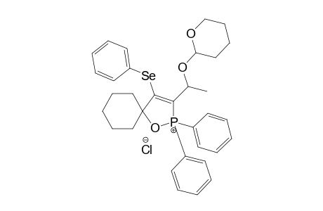 2,2-DIPHENYL-4-PHENYLSELENENYL-3-[1-(TETRAHYDRO-2H-PYRAN-2-YL-OXY)-ETHYL]-1-OXA-2-PHOSPHONIASPIRO-[4.5]-DEC-3-ENE-CHLORIDE