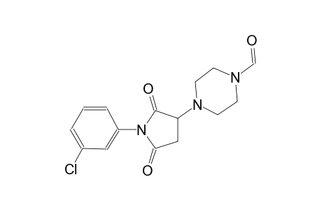 4-[1-(3-chlorophenyl)-2,5-dioxo-3-pyrrolidinyl]-1-piperazinecarbaldehyde