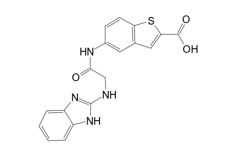 5-{2'-[(1H-Benzothiazol-2"-yl)amino]acetamido}benzo[b]thiophene-2-carboxylic Acid