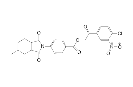 benzoic acid, 4-(octahydro-5-methyl-1,3-dioxo-2H-isoindol-2-yl)-, 2-(4-chloro-3-nitrophenyl)-2-oxoethyl ester