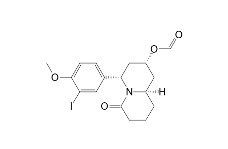 4H-Quinolizin-4-one, 8-(formyloxy)octahydro-6-(3-iodo-4-methoxyphenyl)-, (6.alpha.,8.alpha.,9a.alpha.)-(.+-.)-