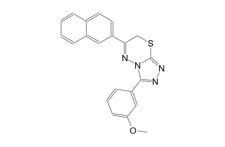 3-(3-methoxyphenyl)-6-(2-naphthyl)-7H-[1,2,4]triazolo[3,4-b][1,3,4]thiadiazine