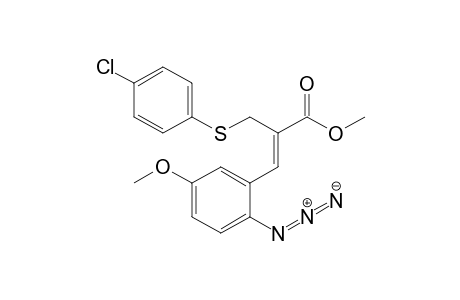 (Z)-Methyl 3-(2-azido-5-methoxyphenyl)-2-[(4-chlorophenyl)thiomethyl]-propenoate