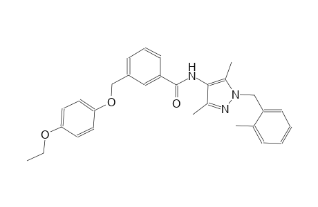 N-[3,5-dimethyl-1-(2-methylbenzyl)-1H-pyrazol-4-yl]-3-[(4-ethoxyphenoxy)methyl]benzamide