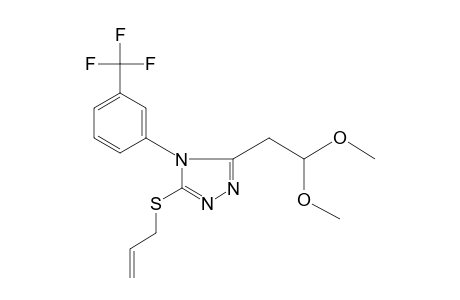 5-(ALLYLTHIO)-4-(alpha,alpha,alpha-TRIFLUORO-m-TOLYL)-4H-1,2,4-TRIAZOLE-3-ACETALDEHYDE, DIMETHYL ACETAL