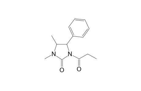 1,5-dimethyl-4-phenyl-3-propionyl-imidazolidin-2-one