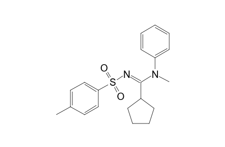 N'-Tosyl-N-(N-methylanilino)cyclopentanamidinee
