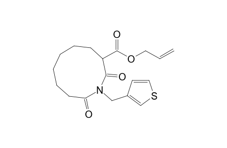 2,10-diketo-1-(3-thenyl)azecane-3-carboxylic acid allyl ester