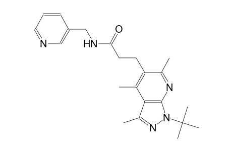 1H-pyrazolo[3,4-b]pyridine-5-propanamide, 1-(1,1-dimethylethyl)-3,4,6-trimethyl-N-(3-pyridinylmethyl)-