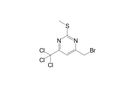 4-(bromomethyl)-2-(methylthio)-6-(trichloromethyl)pyrimidine