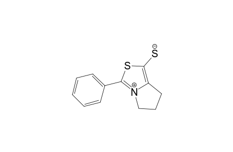 5H-Pyrrolo[1,2-c]thiazolium, 6,7-dihydro-1-mercapto-3-phenyl-, hydroxide, inner salt