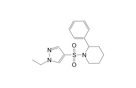 1-[(1-ethyl-1H-pyrazol-4-yl)sulfonyl]-2-phenylpiperidine