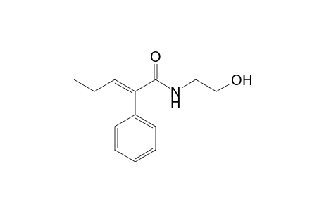 2-Phenyl-N-(2'-hydroxyethyl)-2-pentenamide