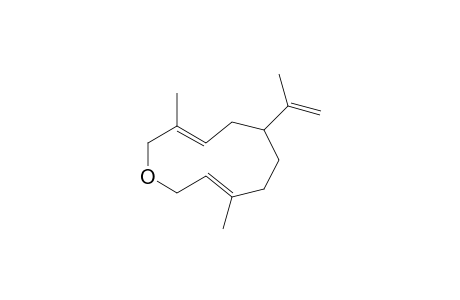 (3E,9E)-6-isopropenyl-3,9-dimethyl-1-oxacycloundeca-3,9-diene