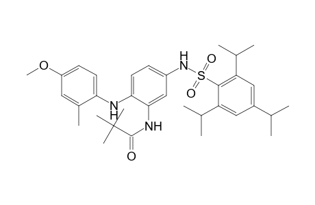 Propanamide, N-[2-[(4-methoxy-2-methylphenyl)amino]-5-[[[2,4,6-tris(1-methylethyl)phenyl]sulfonyl]amino]phenyl]-2,2-dimethyl-