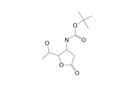 (3S,4R,5R)-3-[N-(TERT.-BUTOXYCARBONYL)-AMINO]-5-HYDROXYHEXANO-4-LACTONE