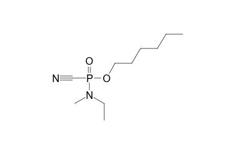 O-hexyl N-ethyl N-methyl phosphoramidocyanidate