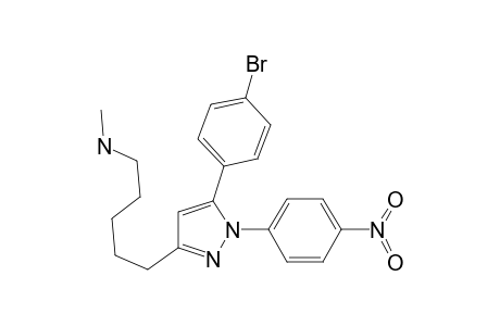 3-(.Epsilon.-methylaminopentyl)-5-(4-bromophenyl)-1-(4-nitrophenyl)-1H-pyrazole