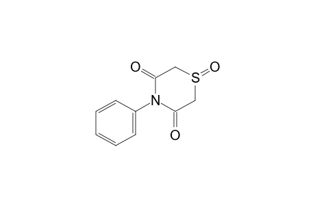 3,5-Thiomorpholinedione, 4-phenyl-, 1-oxide