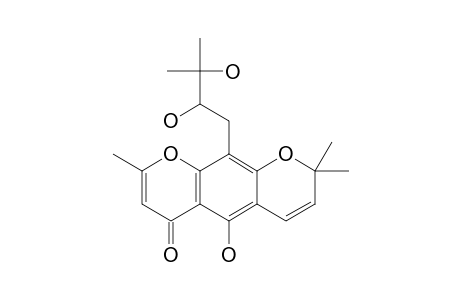 10-(2',3'-DIHYDROXY-3'-METHYL-BUTANYL)-SPATHELIACHROMEN