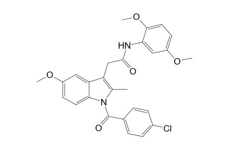 1H-Indole-3-acetamide, 1-(4-chlorobenzoyl)-N-(2,5-dimethoxyphenyl)-5-methoxy-2-methyl-