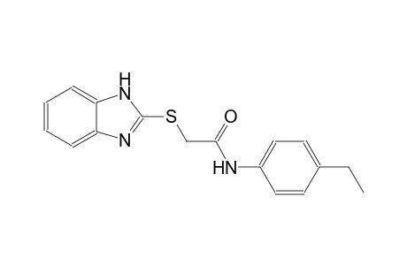 2-(1H-benzimidazol-2-ylsulfanyl)-N-(4-ethylphenyl)acetamide