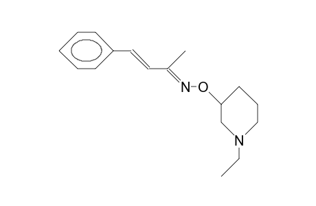 3-Buten-2-one 4-phenyl-O-(1-ethyl-3-piperidinyl)-oxime