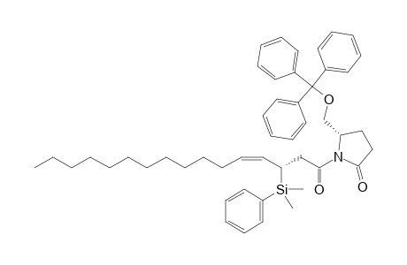 (5S)-1-[(Z,3S)-3-[dimethyl(phenyl)silyl]-1-oxohexadec-4-enyl]-5-[(triphenylmethyl)oxymethyl]-2-pyrrolidinone