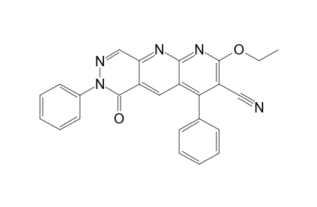 2-Ethoxy-6,7-dihydro-6-oxo-4,7-diphenylpyridazino[4,5-b][1,8]naphthyridine-3-carbonitrile