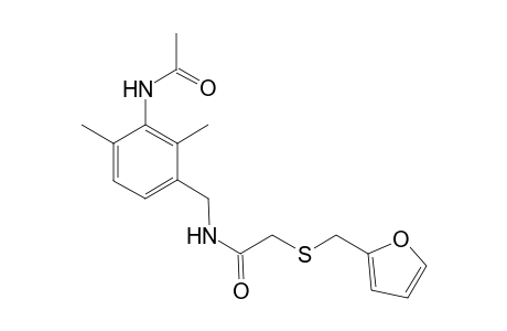 Acetamide, N-[[3-(acetylamino)-2,4-dimethylphenyl]methyl]-2-[(2-furanylmethyl)thio]-