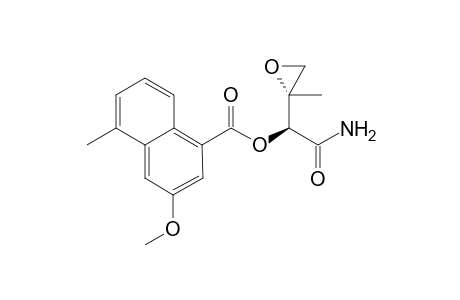 3-Methoxy-5-methyl-naphthalene-1-carboxylic acid (S)-carbamoyl-((S)-2-methyl-oxiranyl)-methyl ester