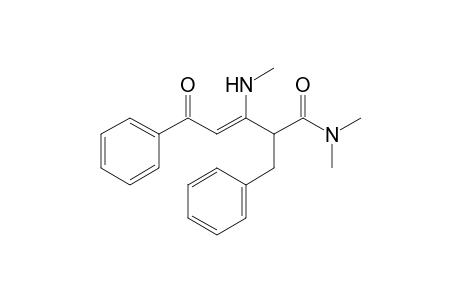 N,N-Dimethyl-2-benzyl-3-methylamino-5-oxo-5-phenyl-3-pentenamide