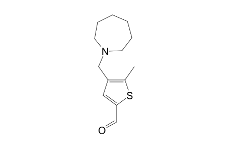 2-Thiophenecarboxaldehyde, 4-[(hexahydro-1H-azepin-1-yl)methyl]-5-methyl-