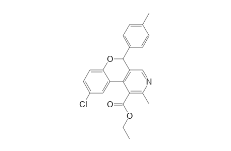 Ethyl 2-methyl-5-(p-tolyl)-9-chloro-5H-chromene[3,4-c]pyridine-1-carboxylate