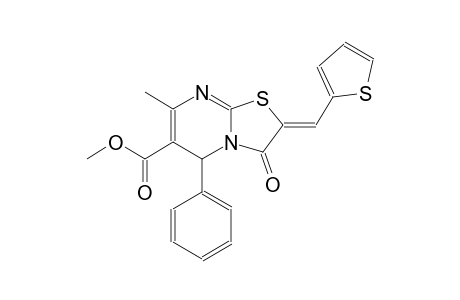 5H-thiazolo[3,2-a]pyrimidine-6-carboxylic acid, 2,3-dihydro-7-methyl-3-oxo-5-phenyl-2-(2-thienylmethylene)-, methyl ester, (2Z)-