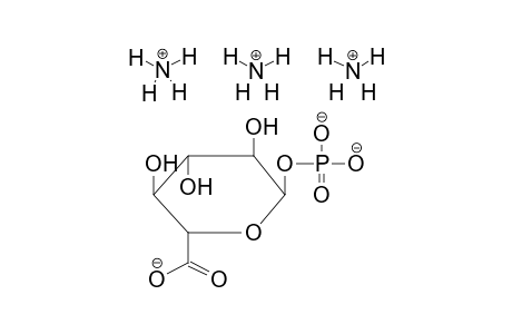 ALPHA-D-GLUCOPYRANOSYLURONIC ACID, 1-PHOSPHATE, TRIAMMONIUM SALT