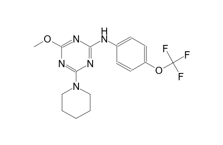 N-[4-methoxy-6-(1-piperidinyl)-1,3,5-triazin-2-yl]-N-[4-(trifluoromethoxy)phenyl]amine