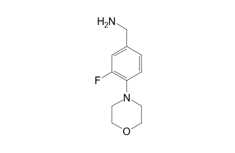 (3-Fluoro-4-morpholinophenyl)methanamine