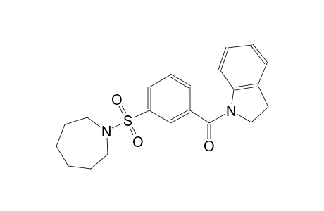 1H-indole, 1-[3-[(hexahydro-1H-azepin-1-yl)sulfonyl]benzoyl]-2,3-dihydro-