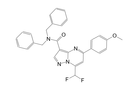 N,N-dibenzyl-7-(difluoromethyl)-5-(4-methoxyphenyl)pyrazolo[1,5-a]pyrimidine-3-carboxamide