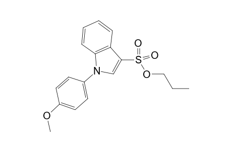 n-(4-methoxyphenyl)-indole-3-sulfonic acid n-propyl ester