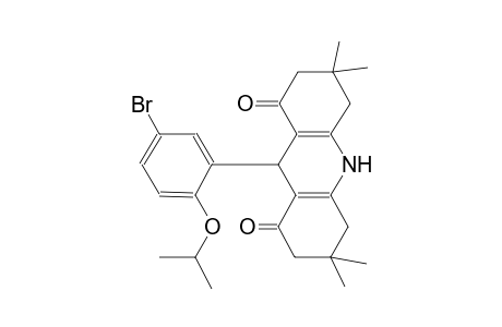 9-(5-bromo-2-isopropoxyphenyl)-3,3,6,6-tetramethyl-3,4,6,7,9,10-hexahydro-1,8(2H,5H)-acridinedione