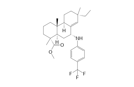 (1R,4aR,4bR,7S,9R,10aR)-Methyl 7-ethyl-1,4a,7-trimethyl-9-((4-(trifluoromethyl)phenyl)-amino)-1,2,3,4,4a,4b,5,6,7,9,10,10a-dodecahydrophenanthrene-1-carboxylate
