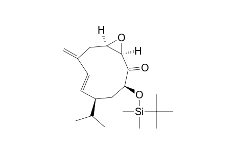 11-Oxabicyclo[8.1.0]undec-6-en-2-one, 3-[[(1,1-dimethylethyl)dimethylsilyl]oxy]-8-methylene-5-(1-methylethyl)-, [1R-(1R*,3S*,5S*,6E,10R*)]-