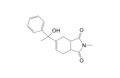 1H-Isoindole-1,3(2H)-dione, 3a,4,7,7a-tetrahydro-5-(1-hydroxy-1-phenylethyl)-2-methyl-,