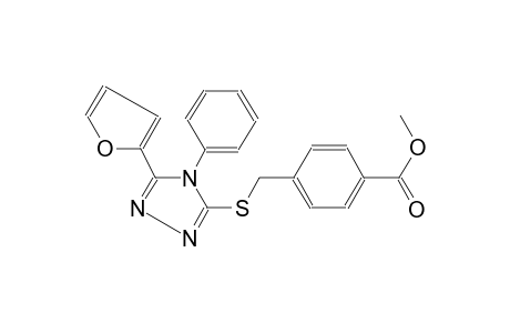methyl 4-({[5-(2-furyl)-4-phenyl-4H-1,2,4-triazol-3-yl]sulfanyl}methyl)benzoate