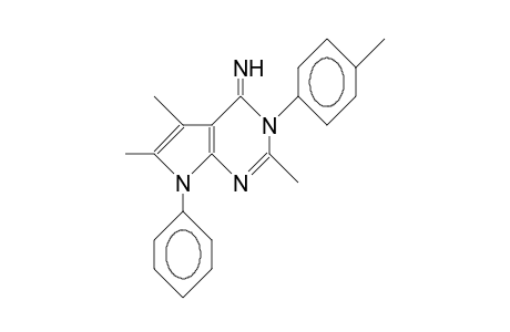 3,7-Dihydro-3-(4-tolyl)-7-phenyl-2,5,6-trimethyl-4H-pyrrolo(2,3-D)pyrimidin-4-imine
