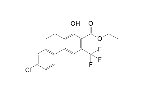 Ethyl 4'-chloro-3-hydroxy-2-ethyl-5-(trifluoromethyl)biphenyl-4-carboxylate