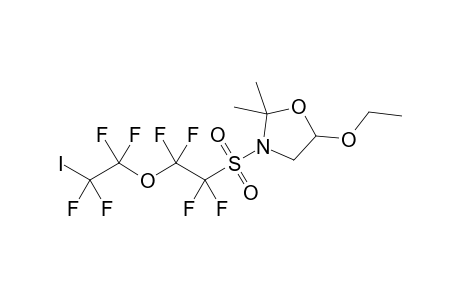 5-Ethoxy-3-[1,1,2,2-tetrafluoro-2-(1,1,2,2-tetrafluoro-2-iodoethoxy)ethanesulfonyl]-2,2-dimethyloxazolidine